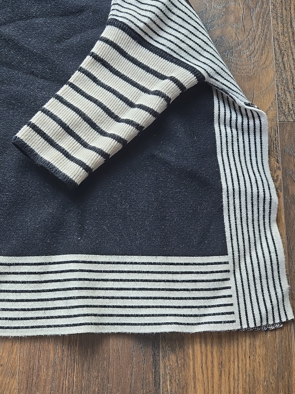 Main Strip Striped Mockneck Tunic Sweater - Picture 3 of 5
